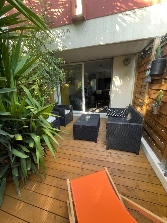 Agreable T2 Traversant Rdc Avec Terrasse + Balcon+ Parking 2 Places มงต์เปอลิเยร์ ภายนอก รูปภาพ